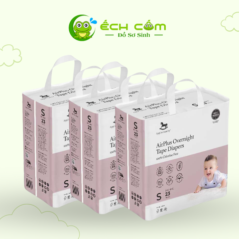 Bỉm quần đêm Applecrumby Overnight Mini Pull Ups size S - 23 miếng (3-6kg)