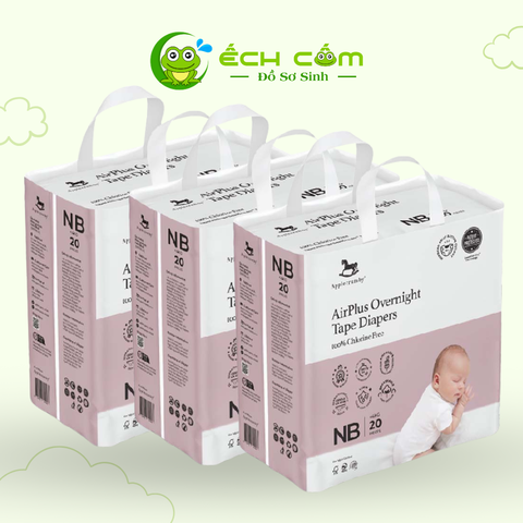Bỉm quần đêm Applecrumby Overnight Mini Pull Ups size NB - 20 miếng (<4kg)