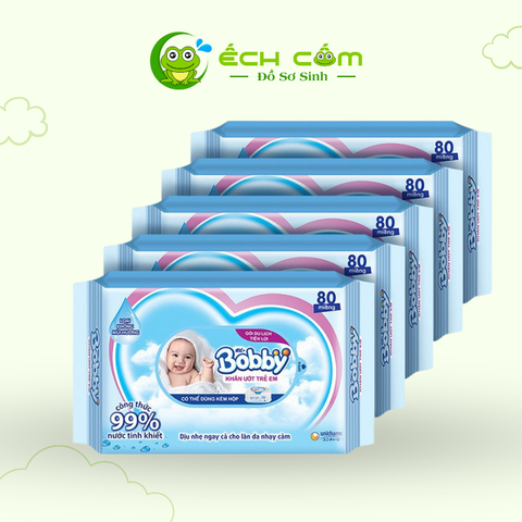 Khăn Ướt BOBBY  O Mùi