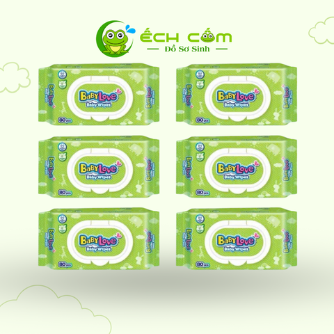Khăn Ướt Baby Love 80 Miếng
