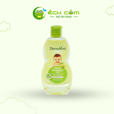 Dầu matxa Dermoviva Chiết xuất Olive cho bé 200ml