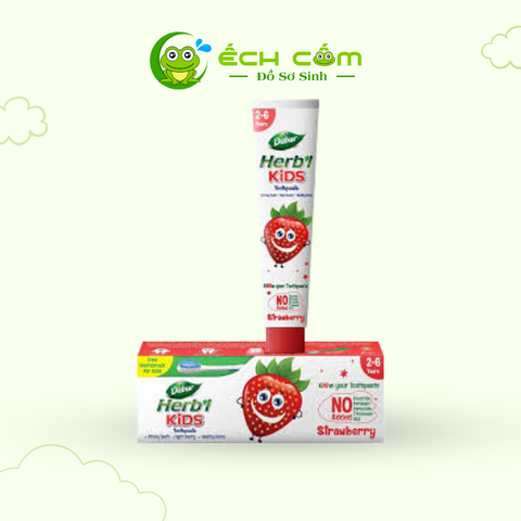 Kem đánh răng trẻ em Dabur Herb'l vị Dâu Tây 50gm