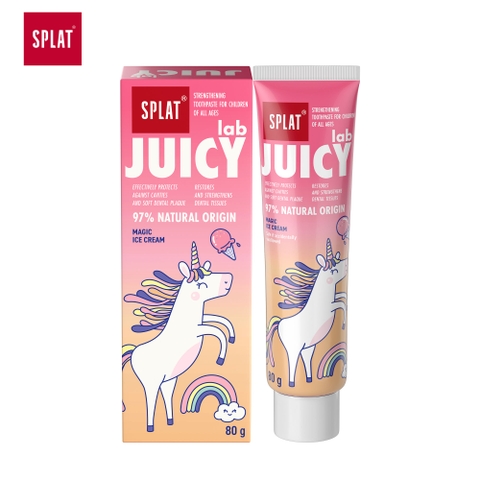 SPLAT JUICY LAB KEM ĐÁNH RĂNG TỰ NHIÊN DREAM BERRIES CHO TRẺ EM 80g