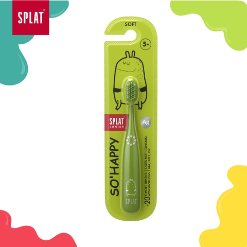 BÀN CHẢI ĐÁNH RĂNG CHO TRẺ EM CAO CẤP SPLAT - Màu xanh lá