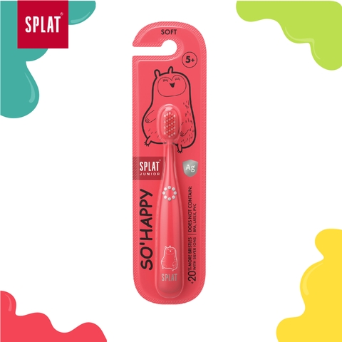 Bàn Chải Đánh Răng  Cho Trẻ Em Cao Cấp  SPLAT - Màu Đỏ