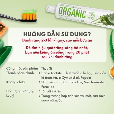 SPLAT SPECIAL KEM ĐÁNH RĂNG THẢO MỘC HỮU CƠ ORGANIC CHĂM SÓC TOÀN DIỆN 75Ml