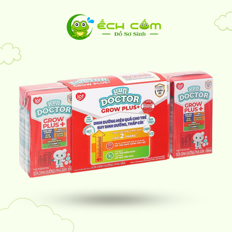 KUN DOCTOR GROW PLUS+ DINH DƯỠNG CHO TRẺ SUY DINH DƯỠNG, THẤP CÒI 110ml
