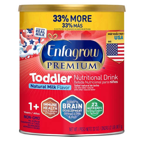 PEG907N - TPBS SỮA UỐNG DINH DƯỠNG VỊ TỰ NHIÊN TODDLER (ENFAGROW PREMIUM)