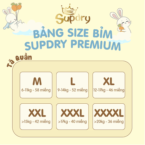 Bỉm Supdry quần m58 (cao cấp )