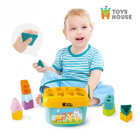 Đồ chơi thả hình khối và chữ cho bé