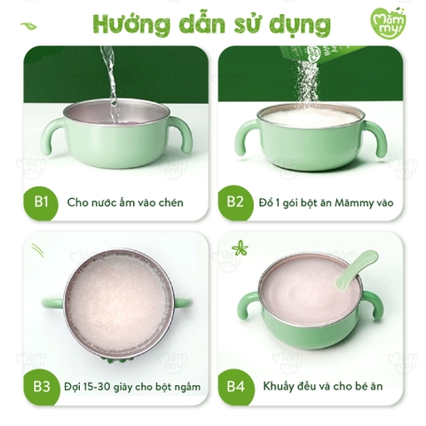 Bột Ăn Dặm Măm my  _(Sườn Heo _cà Rốt Bông _Cải xanh )