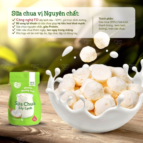 Sữa Chua sấy lạnh  Măm my _ Vị  Nguyên  Chất