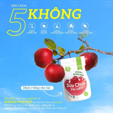 Sữa Chua Sấy lạnh Măm my -Vị táo