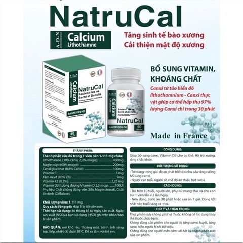 Calcium Natru cal 60 v