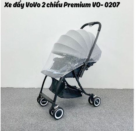 Xe Đẩy VOVO 2 Chiều  Premium VO_0207 (Xanh _ Ghi )
