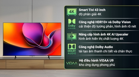 Smart Tivi Hisense 4K 55 inch 55A6Q