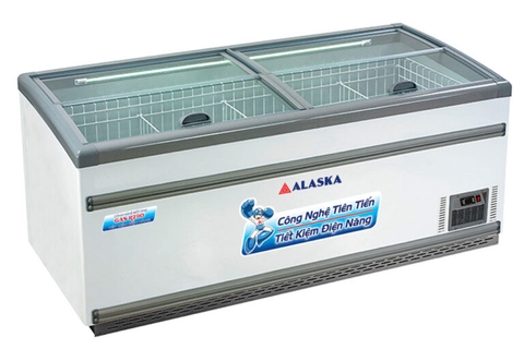 Tủ đông nằm kính phẳng Alaska KN-650 1.020 lít
