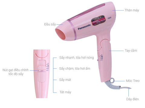 Máy Sấy Tóc Panasonic EH-ND30-P645 1800 W - Chính Hãng