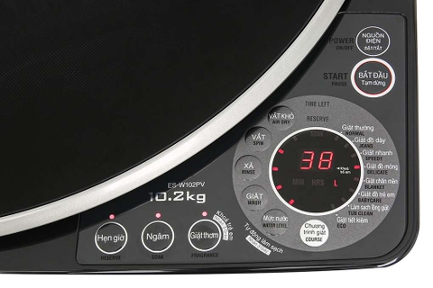Máy giặt Sharp ES-W102PV-H lồng đứng 10.2 kg - Chính hãng