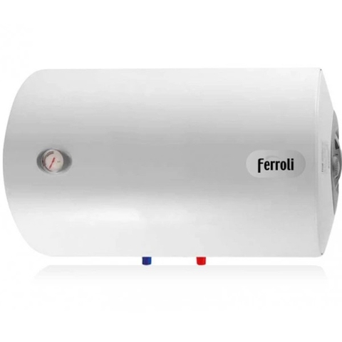 Bình nóng lạnh gián tiếp Ferroli chống giật Aqua 50 lít ngang