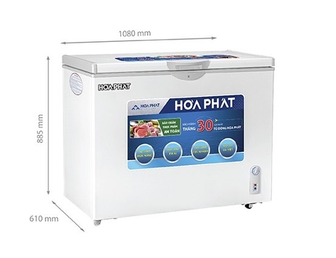 Tủ đông Hòa Phát 252 lít 1 ngăn HCF 516S1Đ1 - Dàn đồng