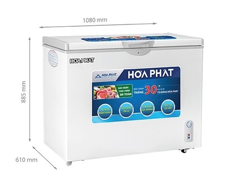 Tủ đông Hòa Phát 252 lít 1 ngăn HCF 516S1N1 - Dàn nhôm