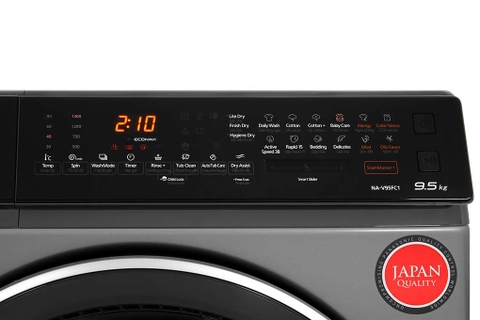 Máy giặt Panasonic Inverter 9.5 Kg NA-V95FC1LVT - Chính hãng