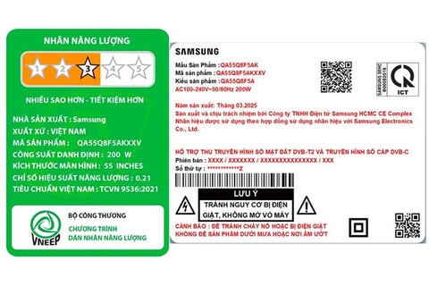 Smart Tivi QLED Samsung AI 4K 55 inch QA55Q8F5 [ 55Q8F5 ]