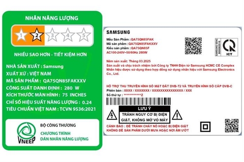 Smart AI Tivi Samsung Mini LED 4K 75 Inch QA75QN85F [ 75QN85FA ]