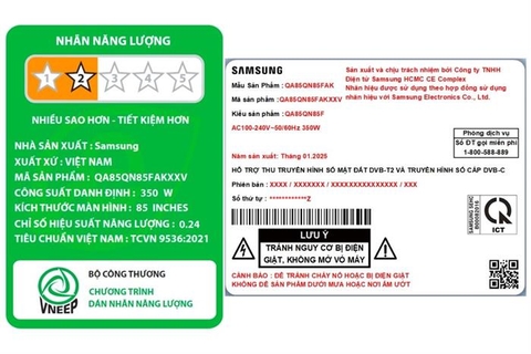 Smart Tivi Samsung Neo QLED 4K 85 inch QA85QN85F