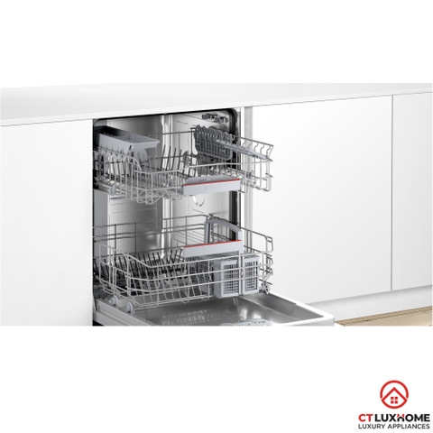 MÁY RỬA BÁT BÁN ÂM BOSCH SMI4EBS00D SERIE 4 SẤY TĂNG CƯỜNG