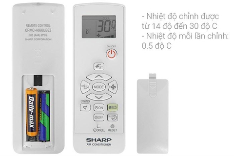 Điều hòa Sharp Inverter 18000 BTU 1 chiều AH-X18ZEW