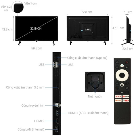 Android Tivi Casper 32 inch E32HAC110