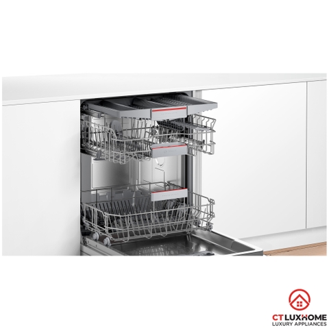 MÁY RỬA BÁT BÁN ÂM BOSCH SMI4HVS33E SERIE 4 13 BỘ