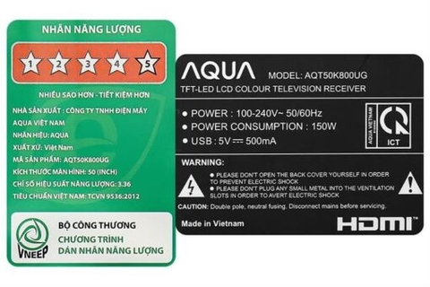 Android Tivi Aqua 50 inch AQT50K800UG