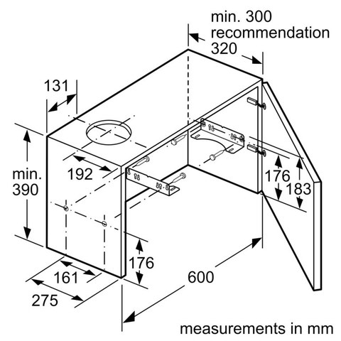 Máy hút mùi Bosch 90cm DFM094W53 Serie 4