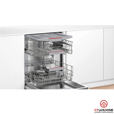 MÁY RỬA BÁT BÁN ÂM BOSCH SMI6TCS00E SERIE 6 SẤY ZEOLITH