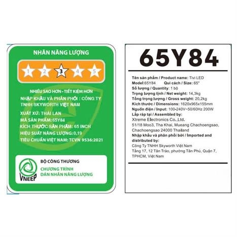 Google Tivi Coocaa 4K 65 inch 65Y84