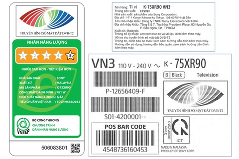 Google Tivi QLED Mini LED Sony 4K 75 inch K-75XR90