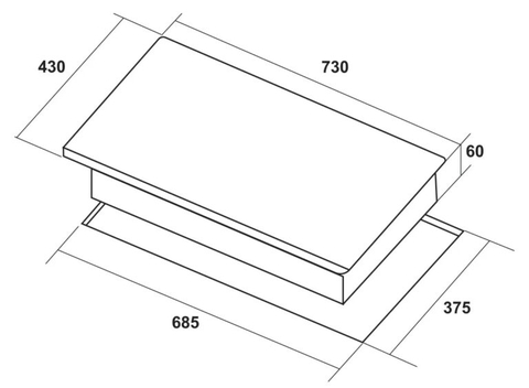 Bếp từ 2 vùng nấu Hafele HC-I73241B | 536.61.859 5200W