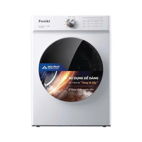 Máy sấy thông hơi Funiki 8kg HDV680AW