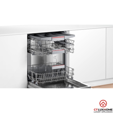 MÁY RỬA BÁT ÂM TỦ BOSCH SMV4EVX10E SERIE 4 SẤY HÉ CỬA