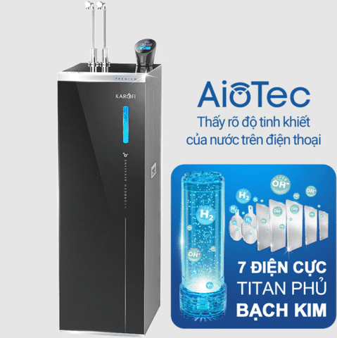 Cây lọc nước nóng lạnh Hydro-ion kiềm 13 lõi Karofi KAE-S88 PROMAX