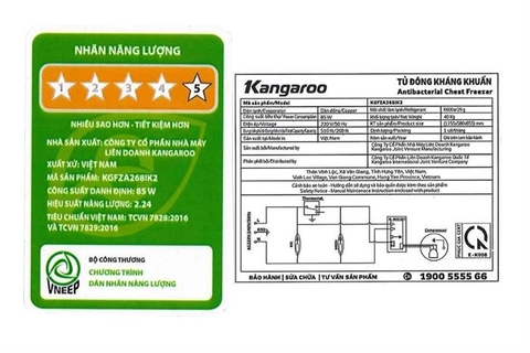 Tủ đông 2 cánh Kangaroo Inverter 268 lít KGFZA268IK2