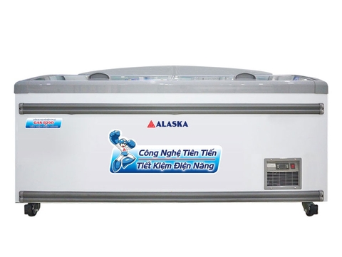 Tủ đông nằm kính phẳng Alaska KN-450 740 lít