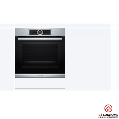 LÒ NƯỚNG ÂM TỦ BOSCH HBG655BS1 SERIE 8 71L ECOCLEAN