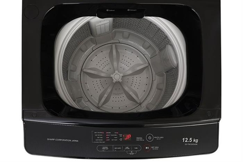 Máy giặt Sharp cửa trên 12.5 kg ES-TM125CN-BK