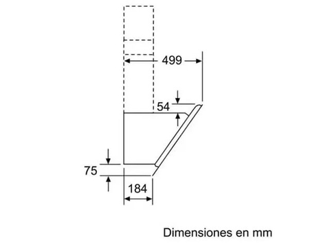 Máy hút mùi kính vát Bosch 60cm DWK67CM60B serie 4