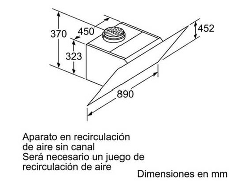 Máy hút mùi kính vát Bosch 60cm DWK67CM60B serie 4