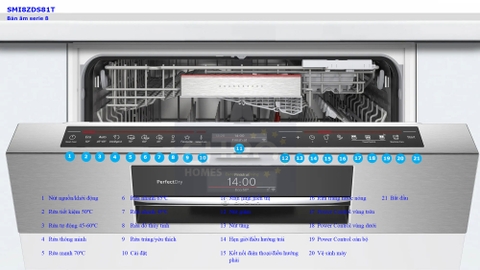 Máy rửa bát 13 bộ Bosch SMI8ZDS81T